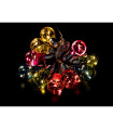 GUIRNALDA 10 LEDS ESTILO BOMBILLA COLORES CON BATERIA 3xAA (no incluidas) 0,3W 4,5V 2,30METROS