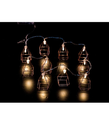 GUIRNALDA 10 LEDS FIGURA DE COBRE CON BATERIA 3xAA 0,6W 4,5V 1,25METROS