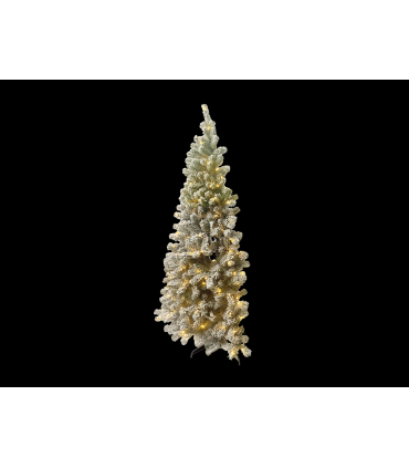 MEDIO ARBOL DE NAVIDAD DE PARED CON NIEVE 190 LEDS 6W 2700K 230V IP44 alto 210cm ancho 126cm