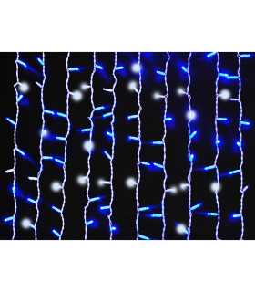 CORTINA LED AZUL CON EFECTO FLASH PARA EXTERIOR IP65 45W 400leds   2x2METROS  conectables hasta 10 uds posición fija: sí