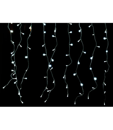 CORTINA LED CON EFECTOS BLANCO TRANSPARENTE 8W 24V 1,4x1,6METROS IP44