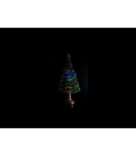 ARBOL LED FIBRA OPTICA 60 CM CON EFECTOS ROJO-AZUL 6V BATERIAS 4xAA INCLUIDAS