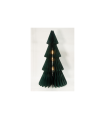 ARBOL DE NAVIDAD EN PAPEL VERDE 80CM CON LED BATERIAS 3XAA ( NO INCLUIDAS) CON TEMPORIZADOR 6H/18H