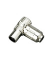CONECTOR ACODADO BLINDADO METALICO MACHO BLISTER