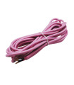 CABLE DECORATIVO TELA 2X0.75mm 5METROS ROSA