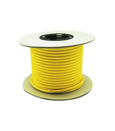 CABLE DECORATIVO TELA 2X0.75mm 25METROS AMARILLO