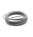 CABLE DECORATIVO TELA 2X0.75mm 25METROS BLANCO-NEGRO
