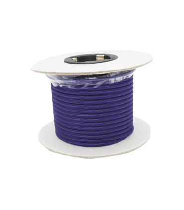 CABLE DECORATIVO TELA 2X0.75mm 25METROS MORADO