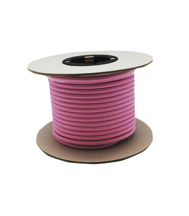 CABLE DECORATIVO TELA 2X0.75mm 25METROS ROSA