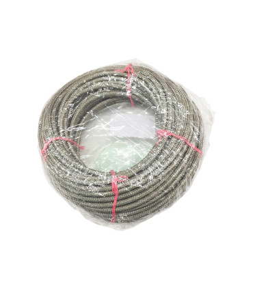 CABLE DECORATIVO METALICO 3 x 0,75mm PLATEADO