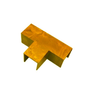 CONECTOR EN T PARA CANALETA 15X10MM MARRON CLARO