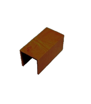 CONECTOR RECTO PARA CANALETA 15X10MM MARRON OSCURO