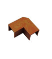 CONECTOR EN L PARA CANALETA 18X13MM MARRON OSCURO