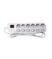 BASE MULTIPLE 6 TOMAS CON INTERRUPTOR INDIVIDUAL