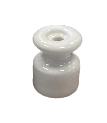 AISLANTE PORCELANA BLANCO PARA CABLE 24x19mm