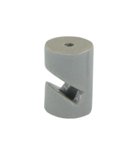 SUJETACABLES EN V DE PORCELANA BLANCO (5PCS)