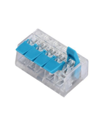 CONECTOR EMPALME RAPIDO 5 TOMAS AZUL