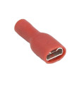 TERMINAL PREAISLADO  HEMBRA PHS-6 ROJO (100 UND)