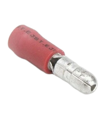 T. PREAISLADO CILINDRICO MACHO PV-6 ROJO (100 UND)