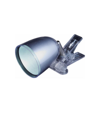 FLEXO LED PINZA MINI 3W 6400K 100º 230V PLATA