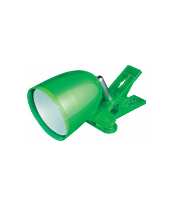 FLEXO LED PINZA MINI 3W 6400K 100º 230V VERDE