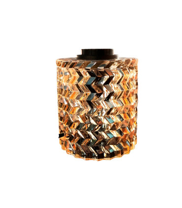 LAMPARA DE MESA CRISTAL AMBAR  E27