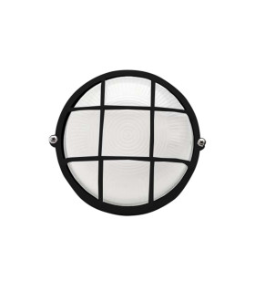 APLIQUE ALUMINIO REDONDO 100W. NEG