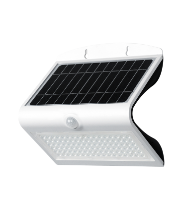 APLIQUE LED EXTERIOR SOLAR CON SENSOR DE PRESENCIA Y CREPUSCULAR IP65 8W 6000K + 3000K parte trasera 120º  BLANCO