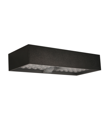 APLIQUE PARED RECTANGULAR LED SOLAR 4000K NEGRO