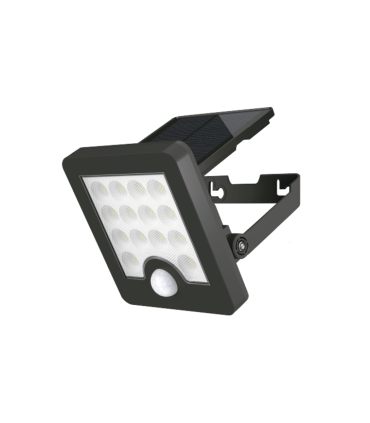 PROYECTOR LED SOLAR CON SENSOR CREPUSCULAR Y DE MOVIMIENTO  5W 4000K IP65