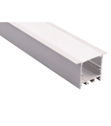 PERFIL ALUMINIO TIRA DOBLE EMPOTRAR 2 METROS