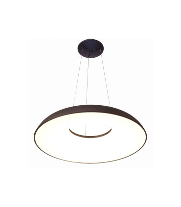 LAMPARA DE TECHO COLGANTE LED REGULABLE 80W 3000K NEGRA