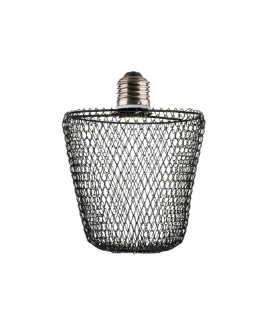 LAMPARA PLEGABLE LED E27 4W 3000K VASO NEGRA