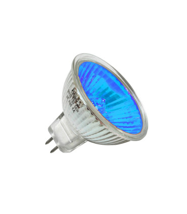 LAMPARA DICROICA CERRADA 38º 50W. 12V. AZUL