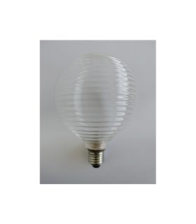  LAMPARA DECORATIVA LED RELIEVE BLANCA G125 E27 4W 4000K