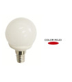 LAMPARA ESFERICA LED ROJA E14 4W 270º 230V