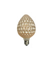 LAMPARA DECORATIVA FILAMENTO LED ORO E27 6W 2700K 360º 230V