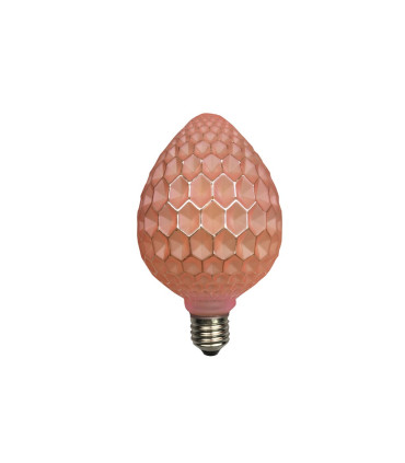 LAMPARA DECORATIVA FILAMENTO LED ROSA E27 6W 2700K 360º 230V