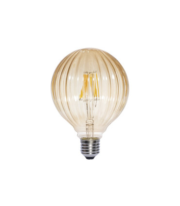 LAMPARA DECORATIVA FILAMENTO LED GLOBO AMBAR E27 6W 2700K 360º 230V