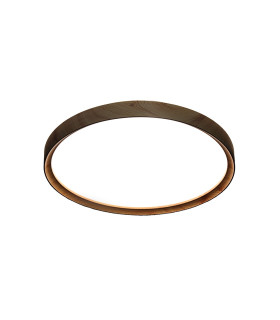 PLAFON LED SUPERFICIE  CAMBIO DE TONALIDAD 32W MADERA