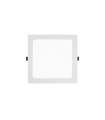 DOWNLIGHT LED EMPOTRABLE  CORTE 145x145MM 12W 6500K CUADRADO BLANCO