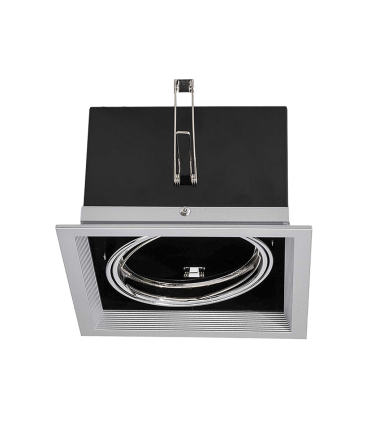 DOWNLIGHT EMPOTRABLE ORIENTABLE AR111 LED 20W 3000K 24º 230V INOX