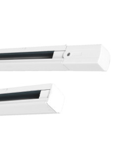 CARRIL LED 4 VIAS (HASTA 3 ENCENDIDOS) 1,5 METROS BLANCO incluye conector corriente y tapa final