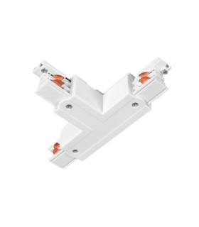 ACCESORIO CARRIL LED 4 VIAS (HASTA 3 ENCENDIDOS) CONECTOR T DERECHA B BLANCO