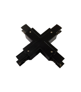 ACCESORIO CARRIL LED 4 VIAS (HASTA 3 ENCENDIDOS) CONECTOR CRUZ NEGRO