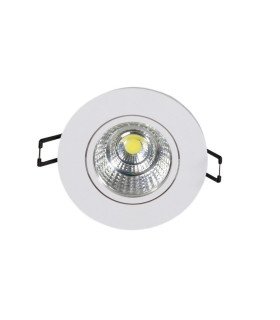 DOWNLIGHT LED EMPOTRABLE ORIENTABLE REDONDO CORTE 60MM 4W 3000K 36º 230V