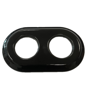 MARCO EMPOTRAR DOBLE PORCELANA NEGRO