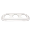 MARCO EMPOTRAR TRIPLE PORCELANA BLANCO