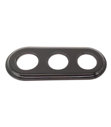 MARCO EMPOTRAR TRIPLE PORCELANA NEGRO