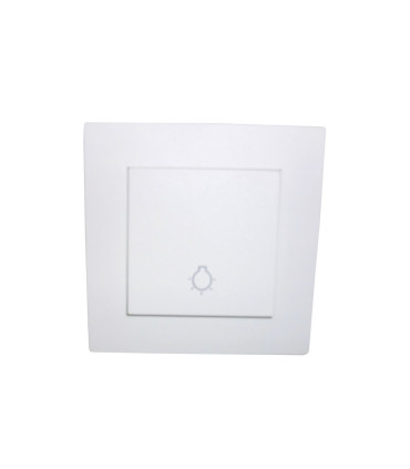 PULSADOR CON GRABADO LUZ  BLANCO